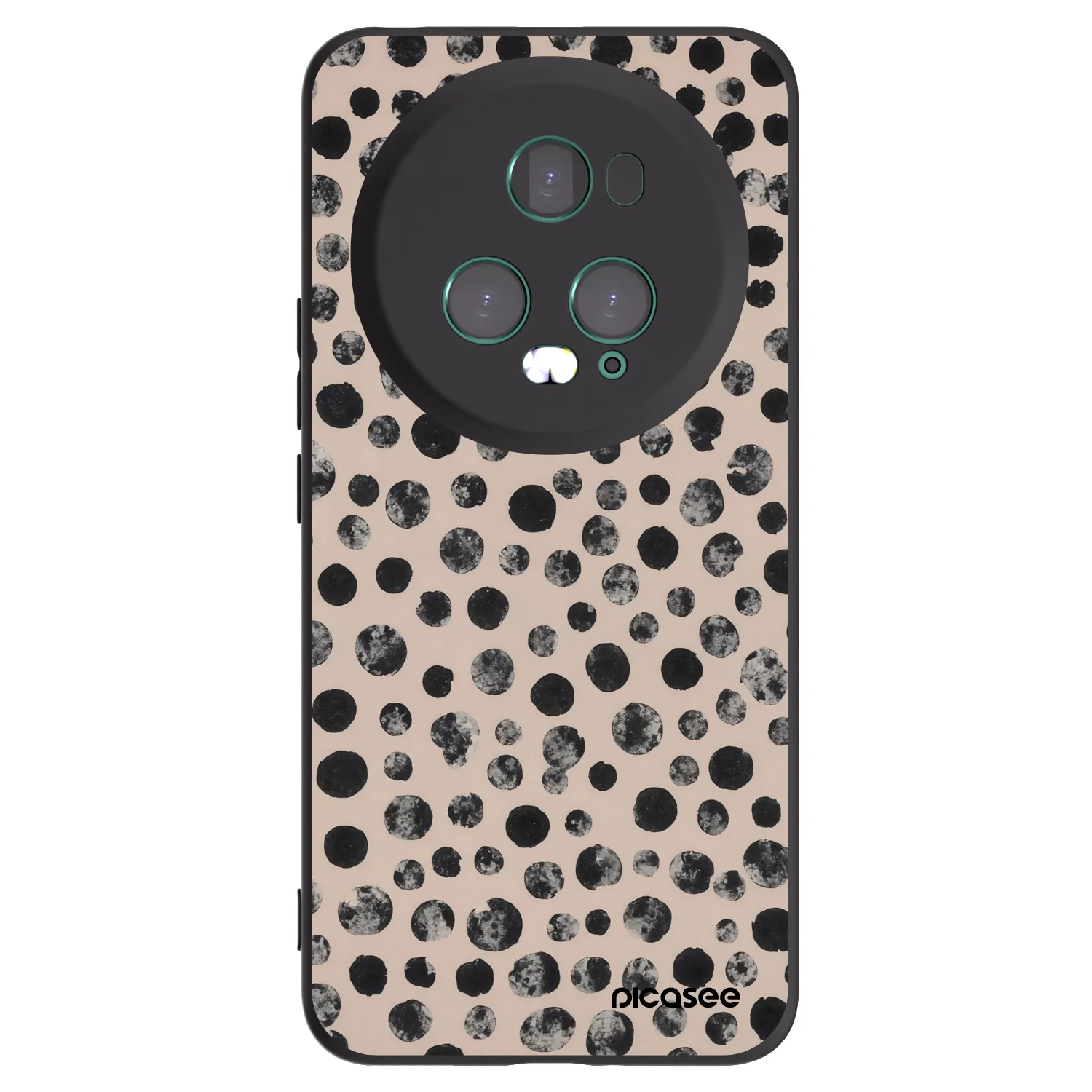 Picasee Honor Magic5 Pro Hülle - Schwarzes Silikon - Dots