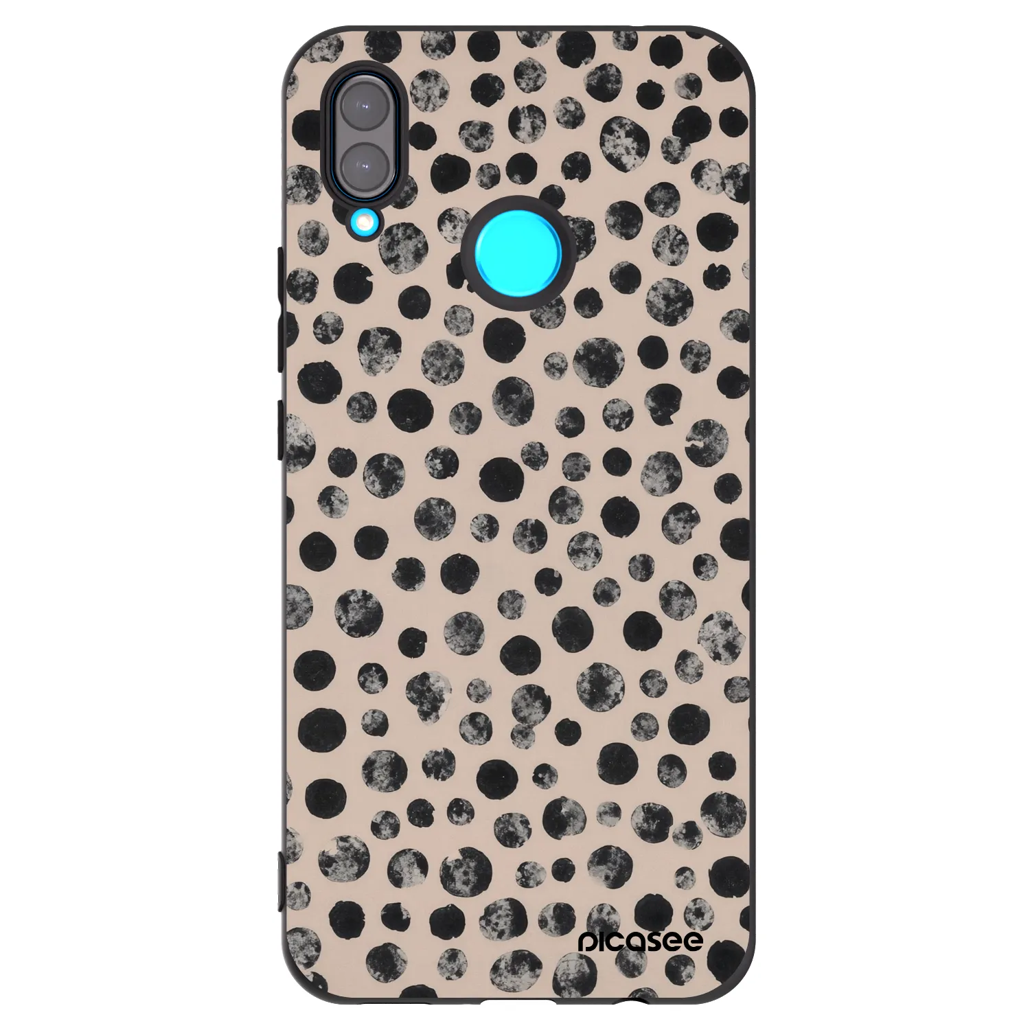 Picasee Huawei Nova 3 Hülle - Schwarzes Silikon - Dots