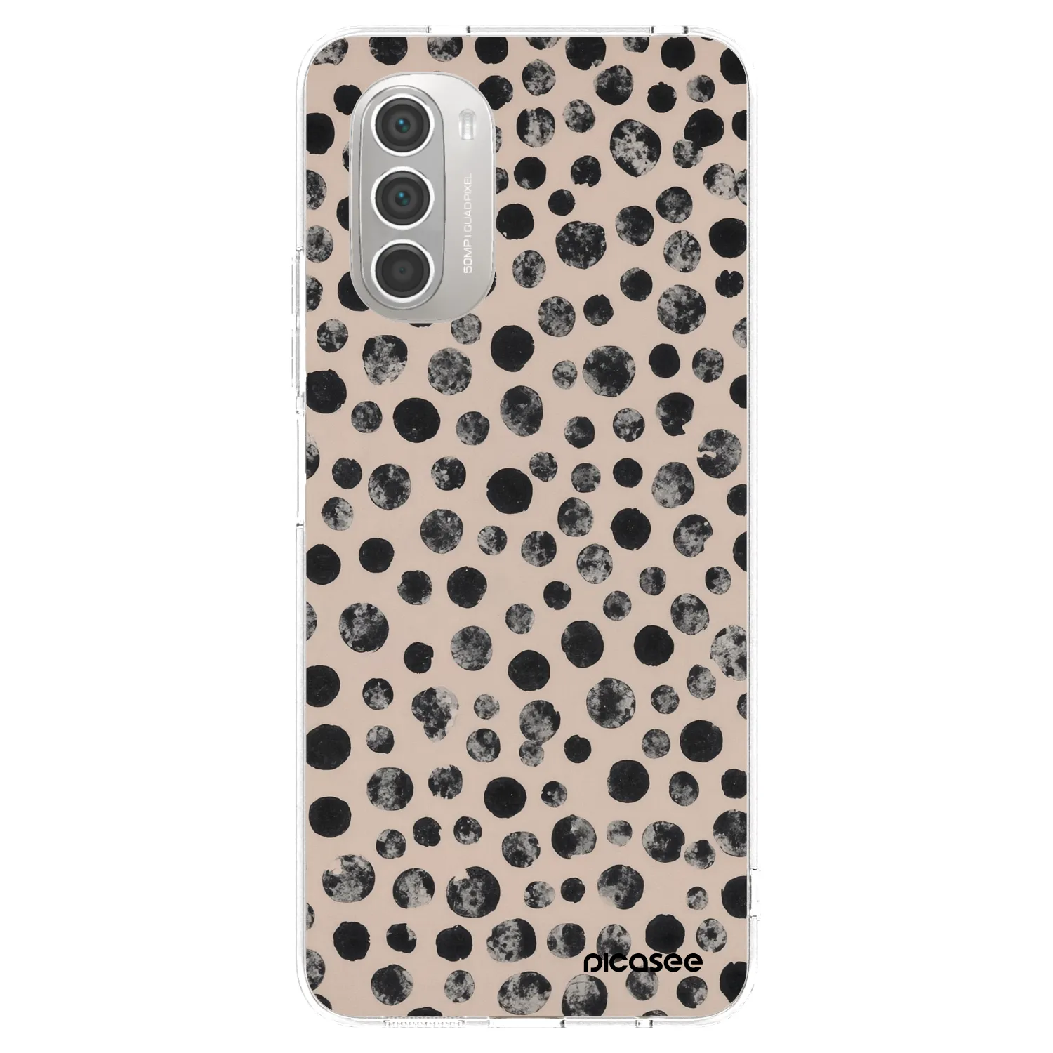 Picasee Motorola Moto G51 Hülle - Transparentes Silikon - Dots