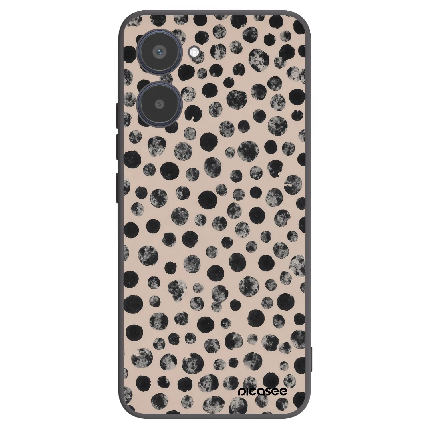 Picasee Realme 10 4G Hülle - Schwarzes Silikon - Dots