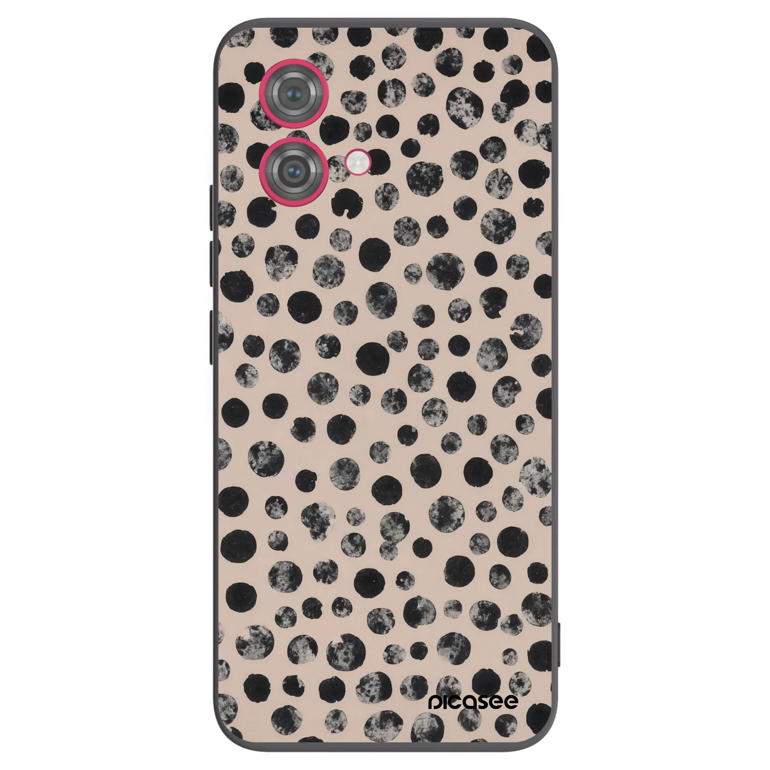Picasee Motorola Moto G84 5G Hülle - Schwarzes Silikon - Dots