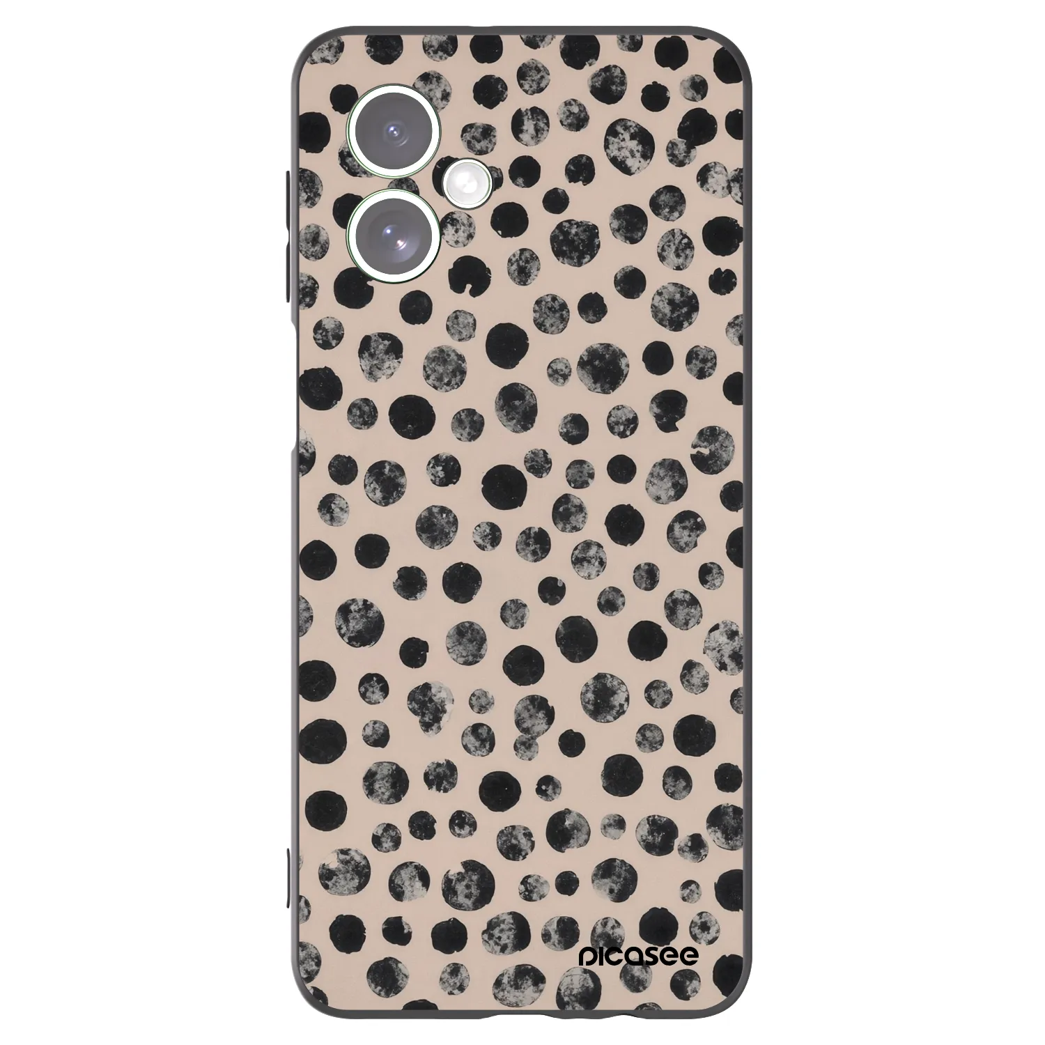 Picasee Motorola Moto G54 5G Hülle - Schwarzes Silikon - Dots