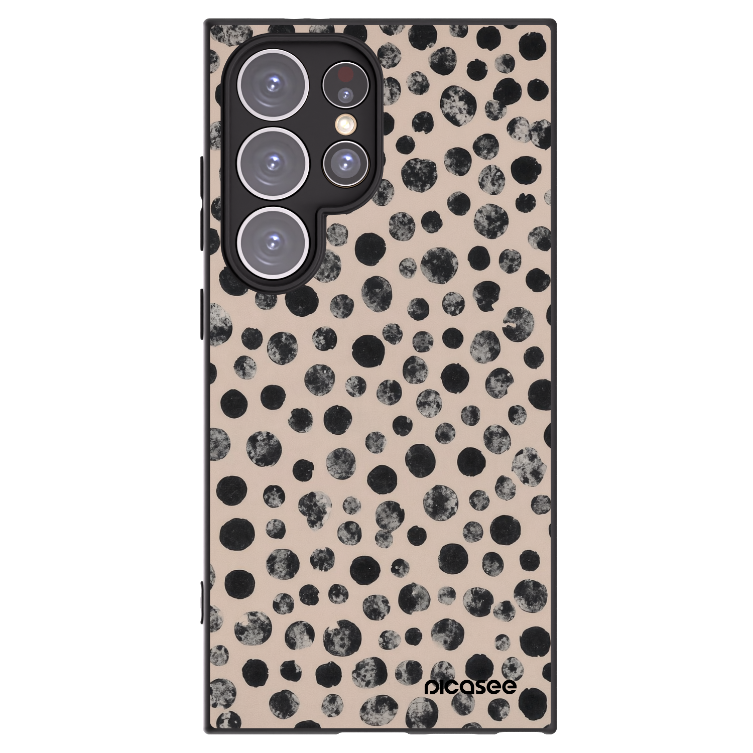 Picasee Samsung Galaxy S24 Ultra S928B 5G Hülle - Schwarzes Silikon - Dots