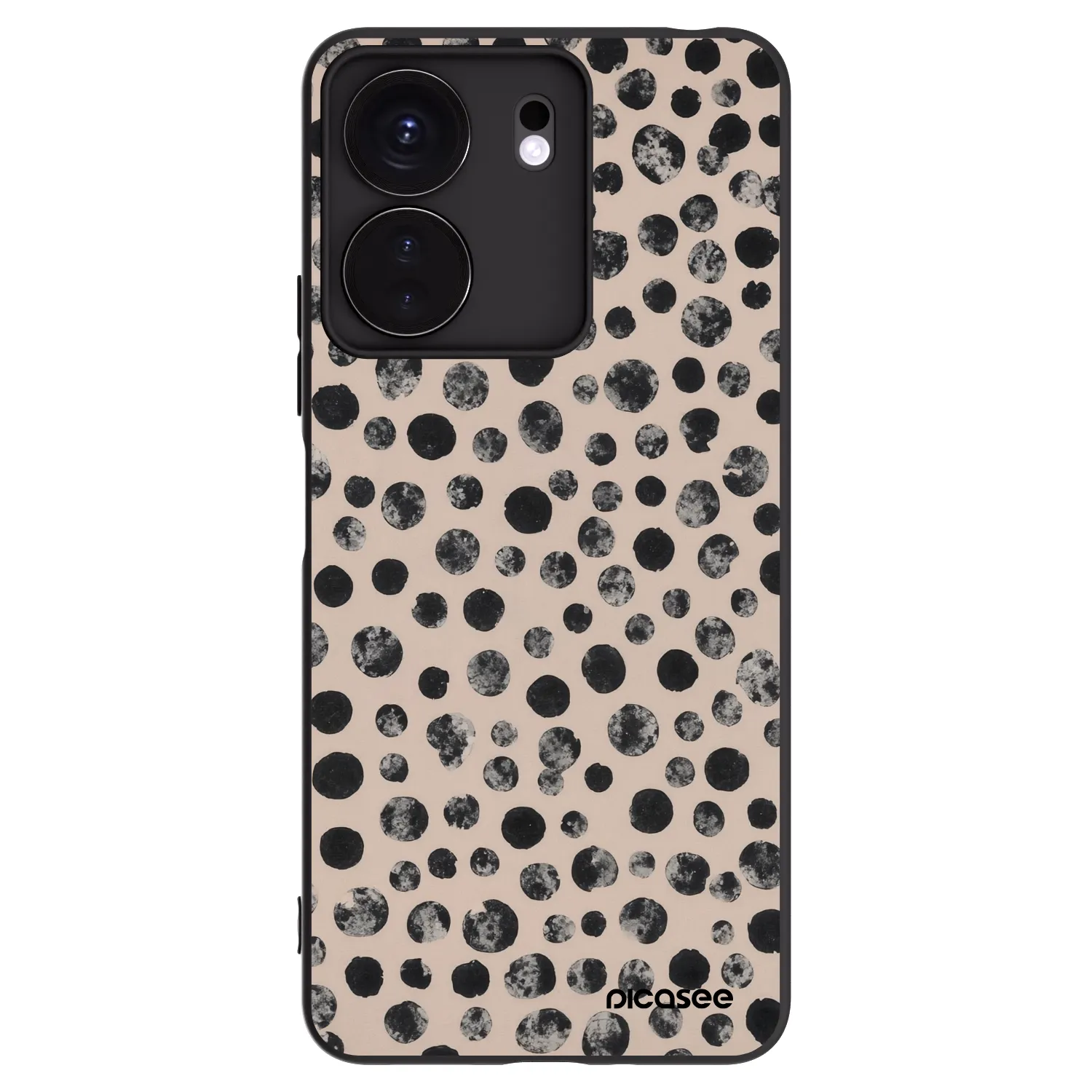 Picasee Xiaomi Redmi 13C 4G Hülle - Schwarzes Silikon - Dots