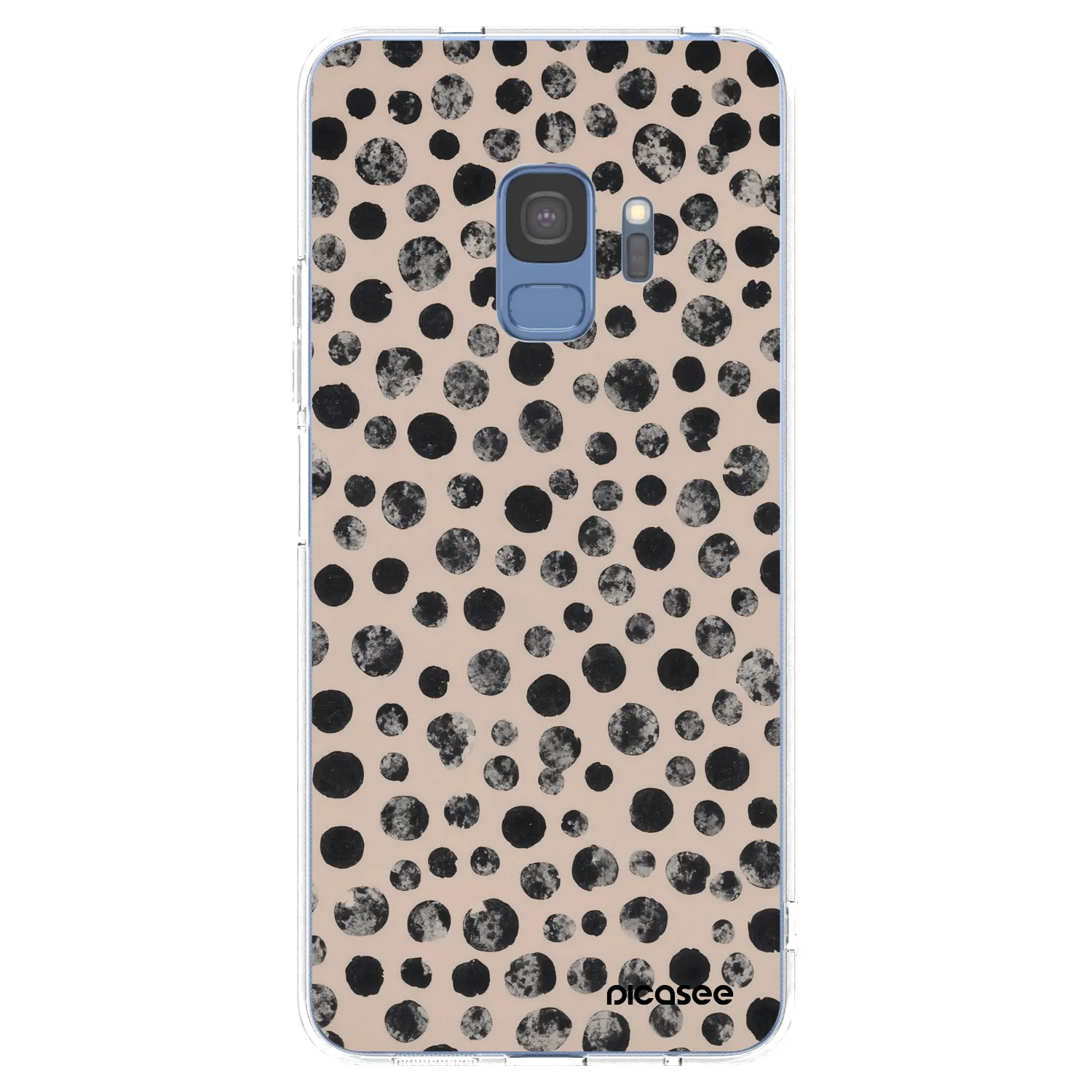 Picasee Samsung Galaxy S9 G960F Hülle - Transparentes Silikon - Dots