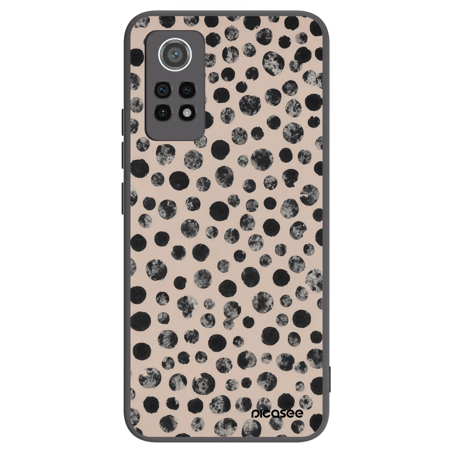 Picasee Xiaomi Redmi Note 12 Pro 4G Hülle - Schwarzes Silikon - Dots