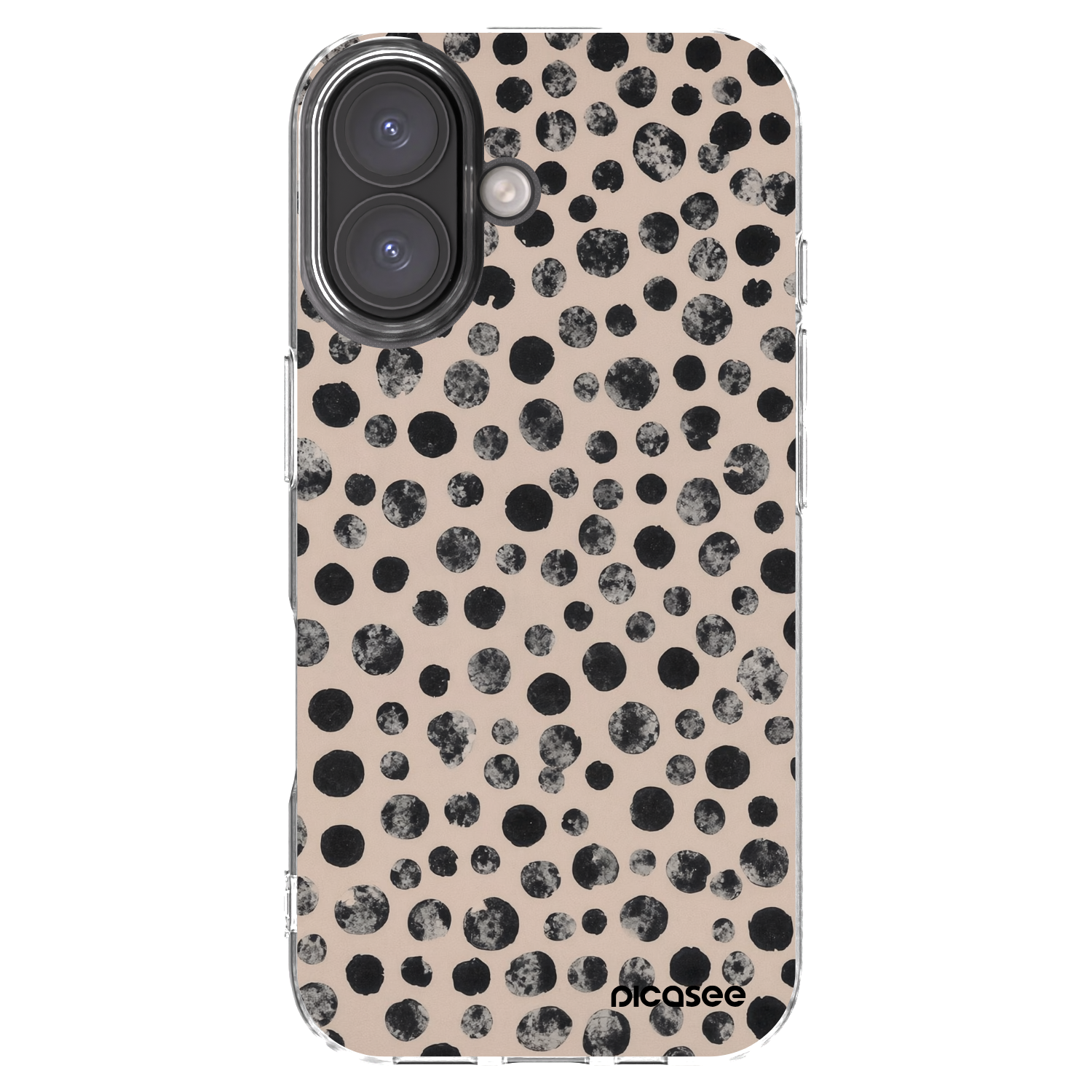Picasee Apple iPhone 16 Hülle - Transparentes Silikon - Dots