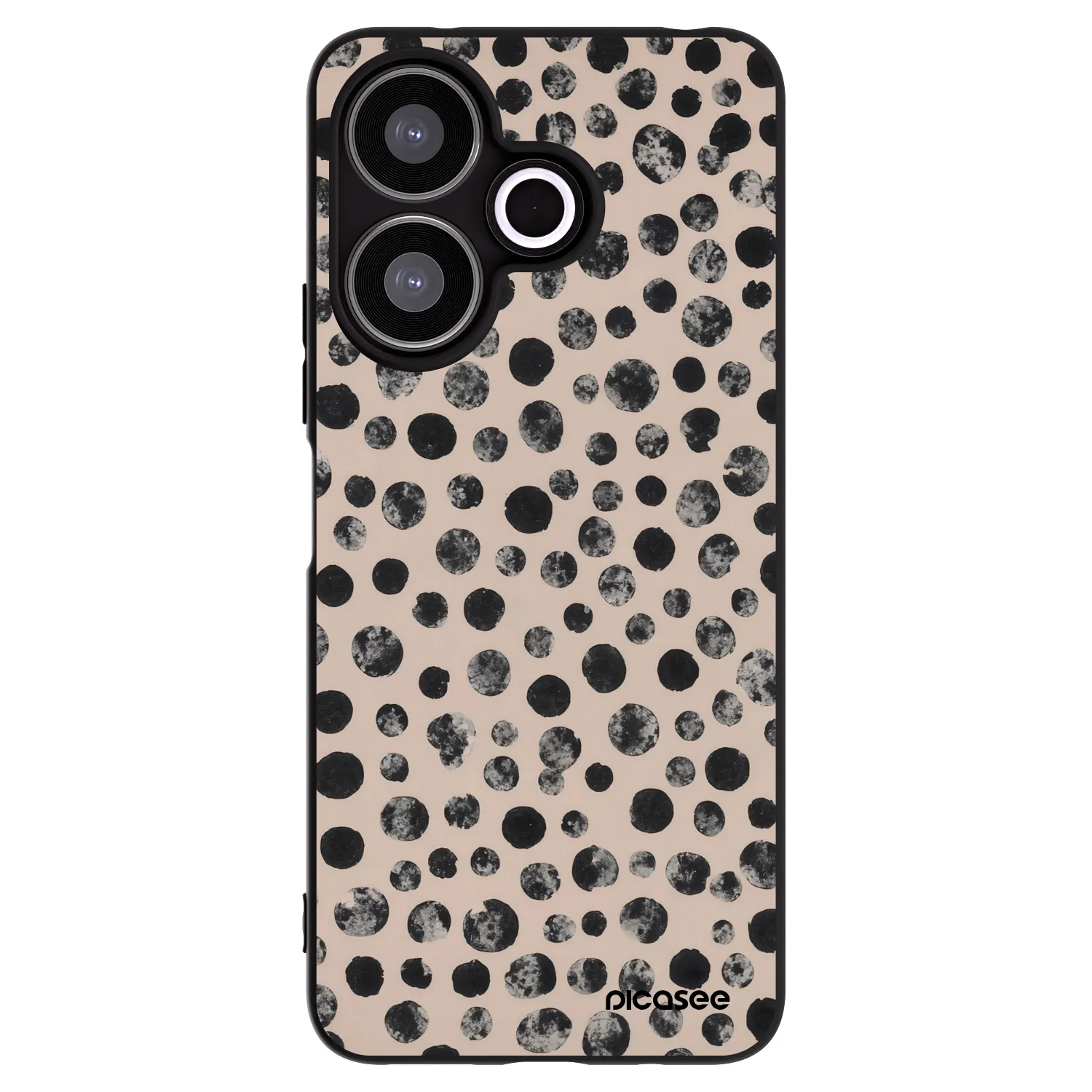 Picasee Xiaomi Redmi 13 4G Hülle - Schwarzes Silikon - Dots