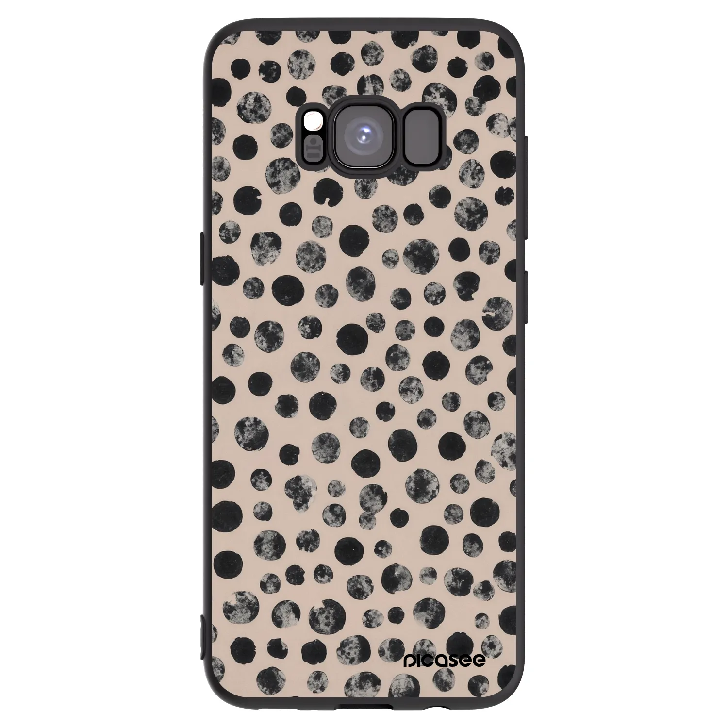 Picasee Samsung Galaxy S8 G950F Hülle - Schwarzes Silikon - Dots