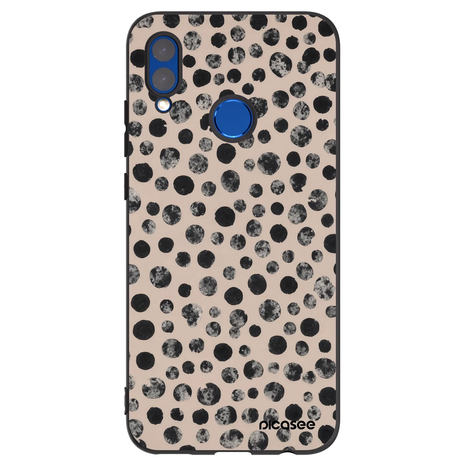 Picasee Huawei P Smart 2019 Hülle - Schwarzes Silikon - Dots