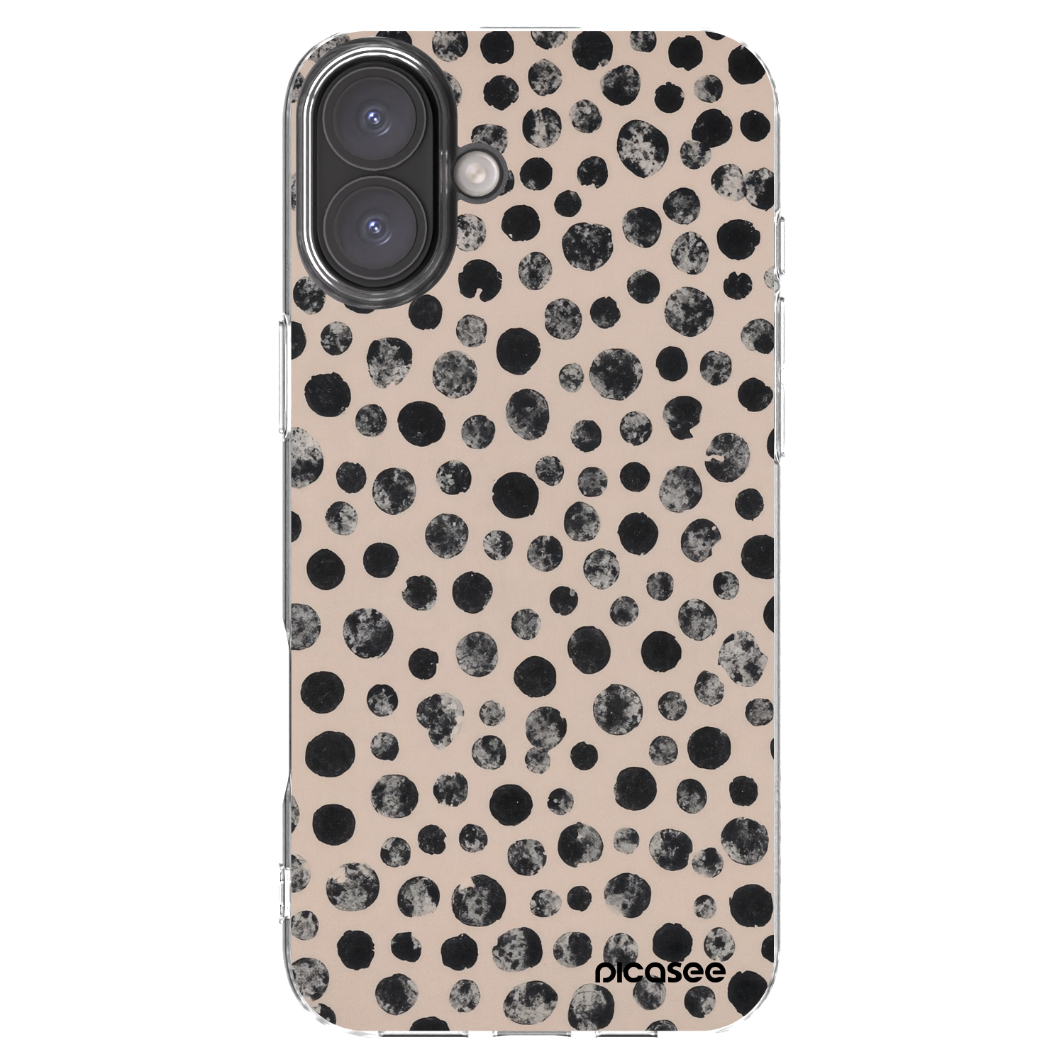 Picasee Apple iPhone 16 Plus Hülle - Transparentes Silikon - Dots