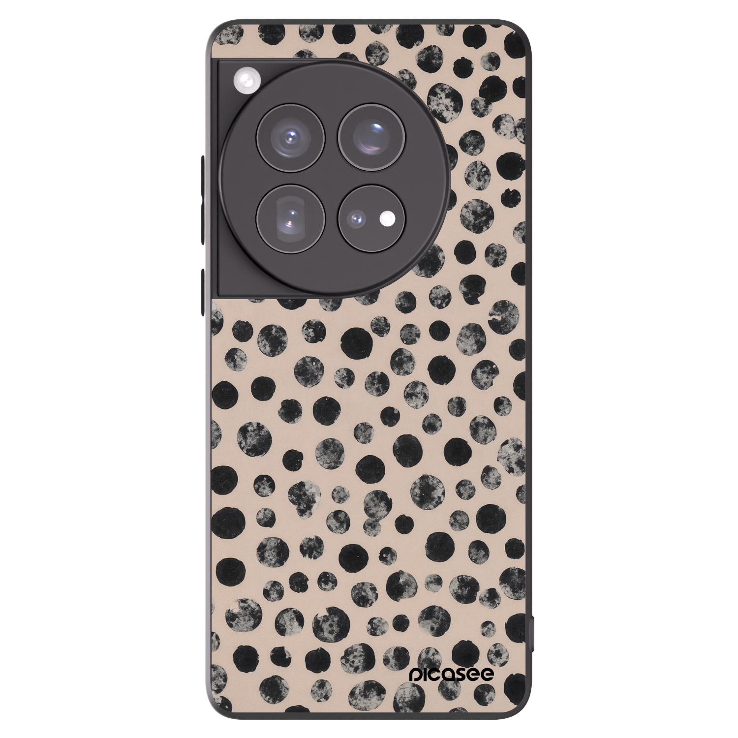 Picasee OnePlus 12 5G Hülle - Schwarzes Silikon - Dots