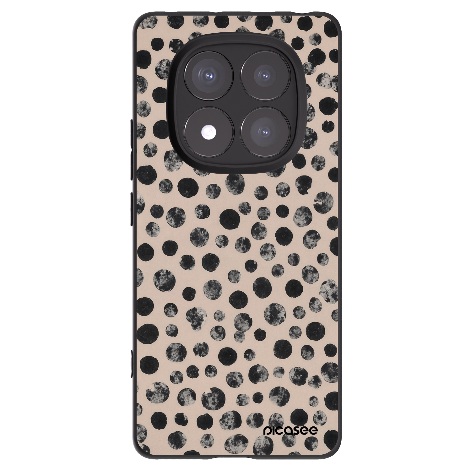 Picasee Xiaomi Redmi Note 14 Pro 5G Hülle - Schwarzes Silikon - Dots