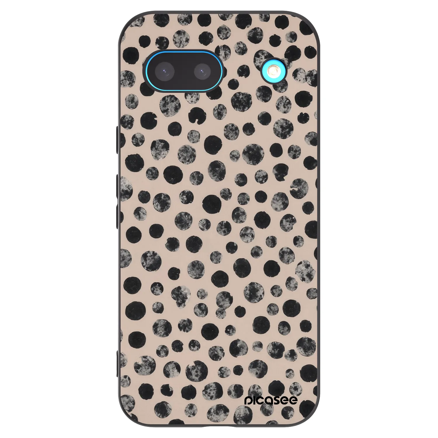 Picasee Google Pixel 8a Hülle - Schwarzes Silikon - Dots