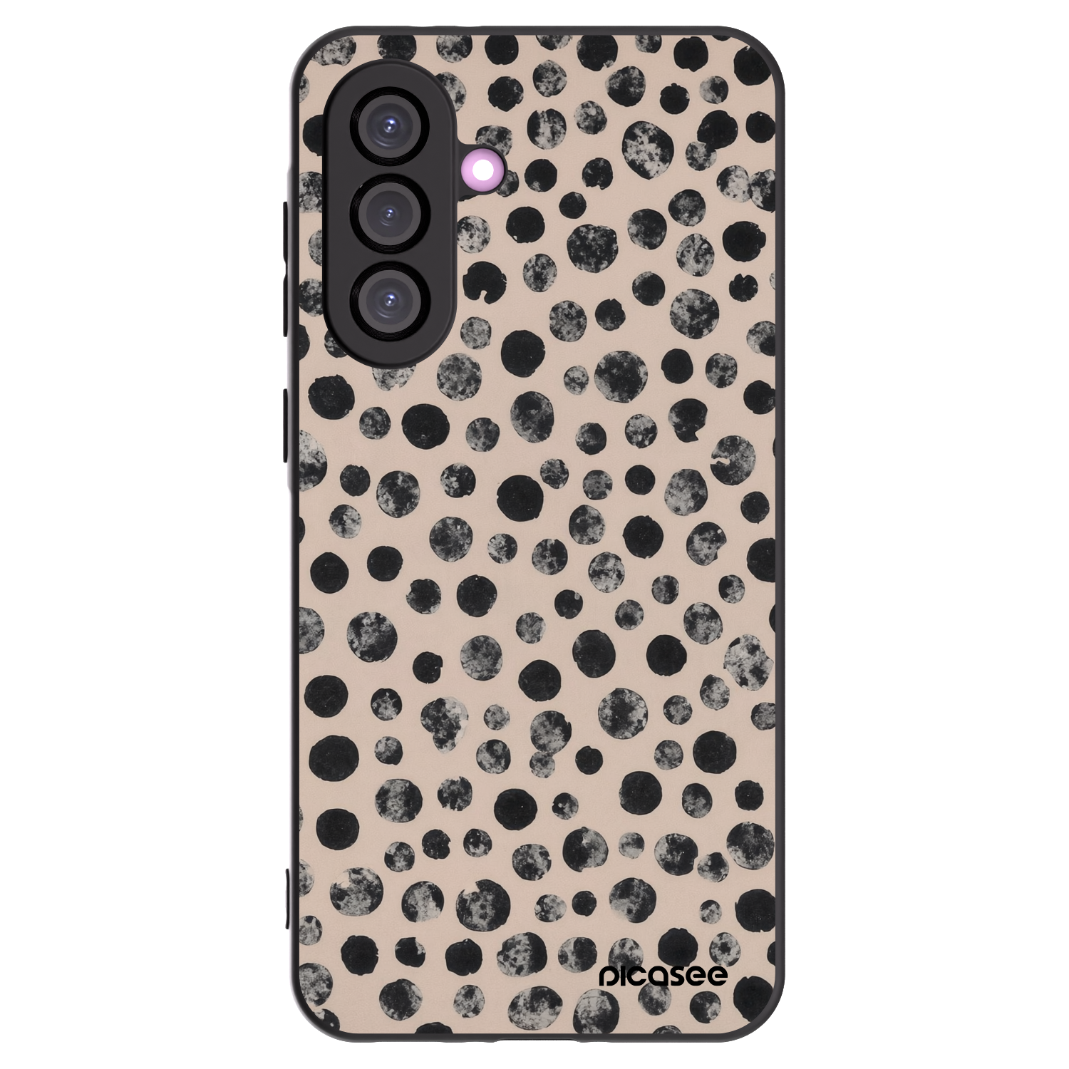 Picasee Samsung Galaxy A36 5G Hülle - Schwarzes Silikon - Dots