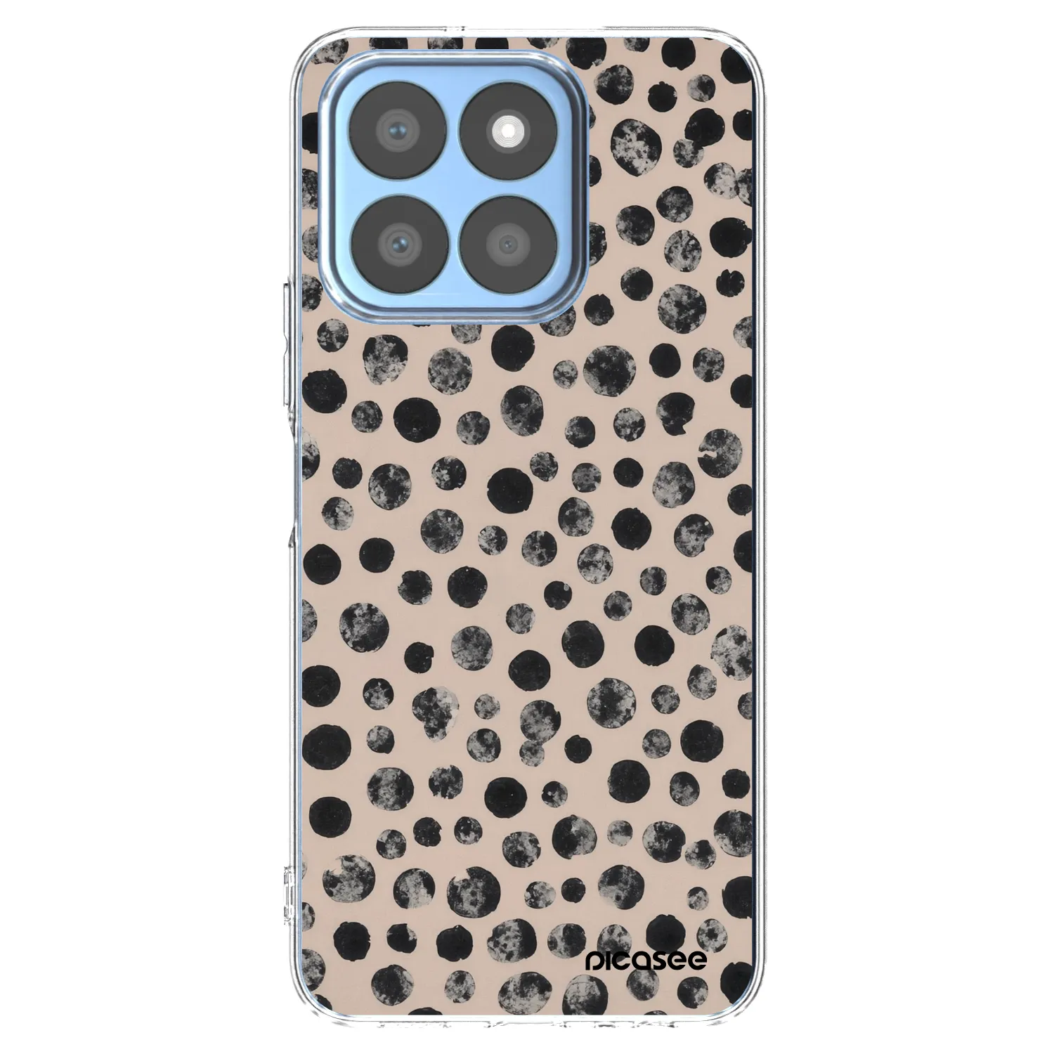 Picasee Honor X8c Hülle - Transparentes Silikon - Dots