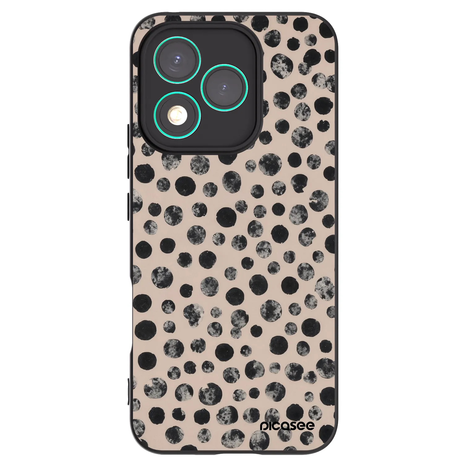 Picasee Honor 400 Lite 5G Hülle - Schwarzes Silikon - Dots