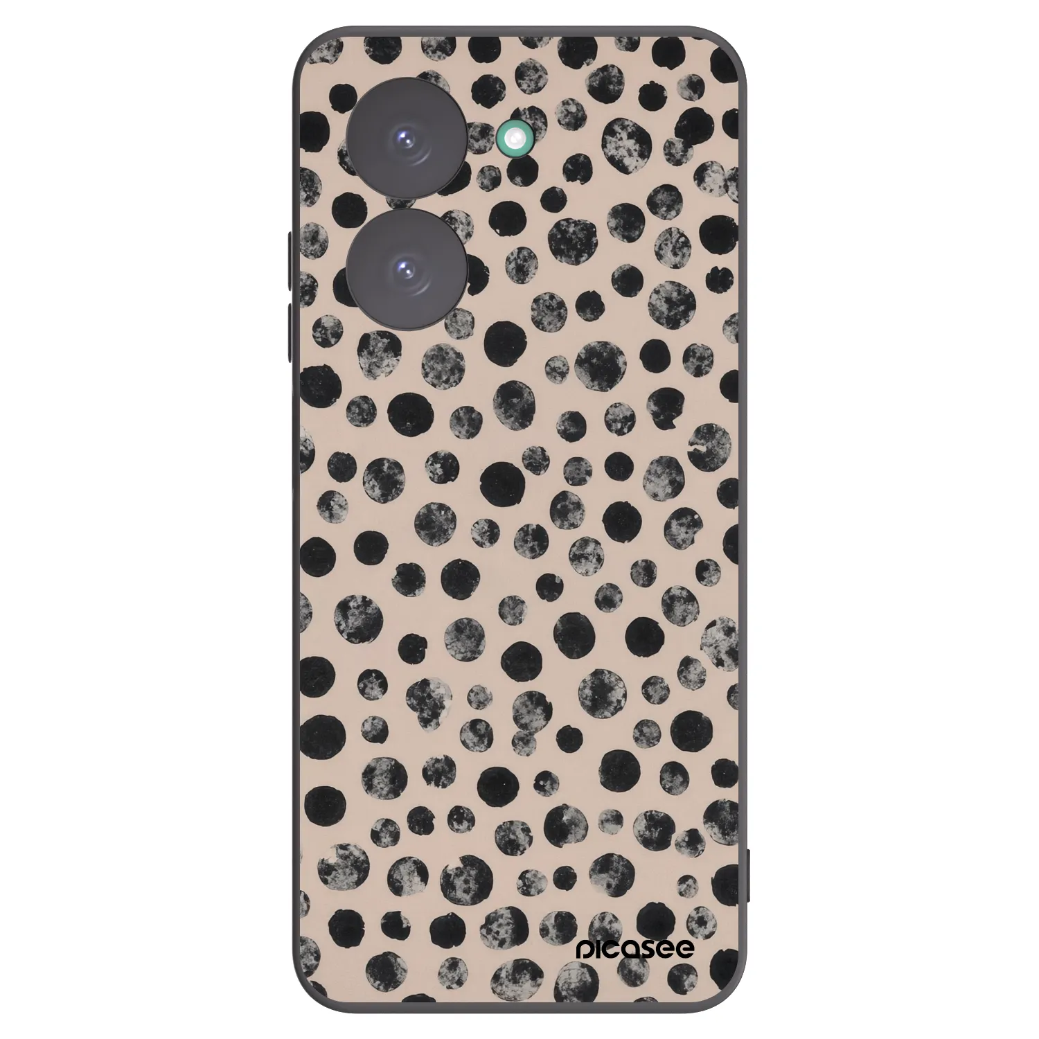 Picasee Xiaomi Redmi A5 Hülle - Schwarzes Silikon - Dots