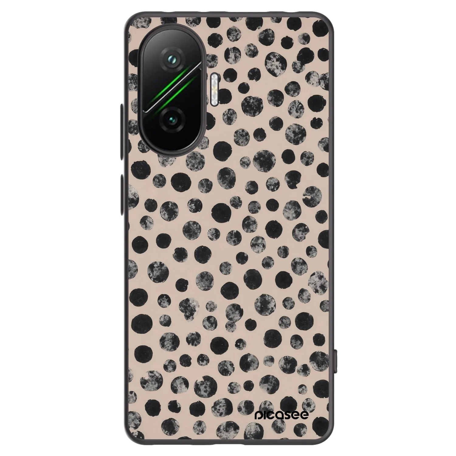 Picasee Xiaomi Poco F7 Pro 5G Hülle - Schwarzes Silikon - Dots