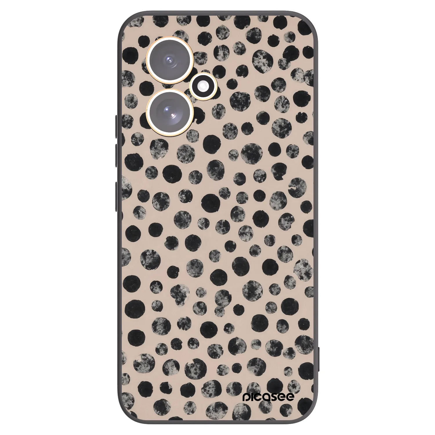 Picasee Honor 400 5G Hülle - Schwarzes Silikon - Dots