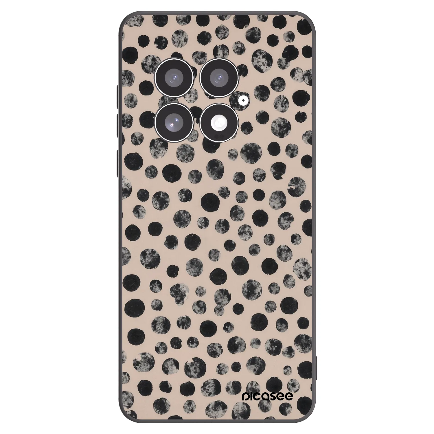 Picasee OnePlus 13 5G Hülle - Schwarzes Silikon - Dots