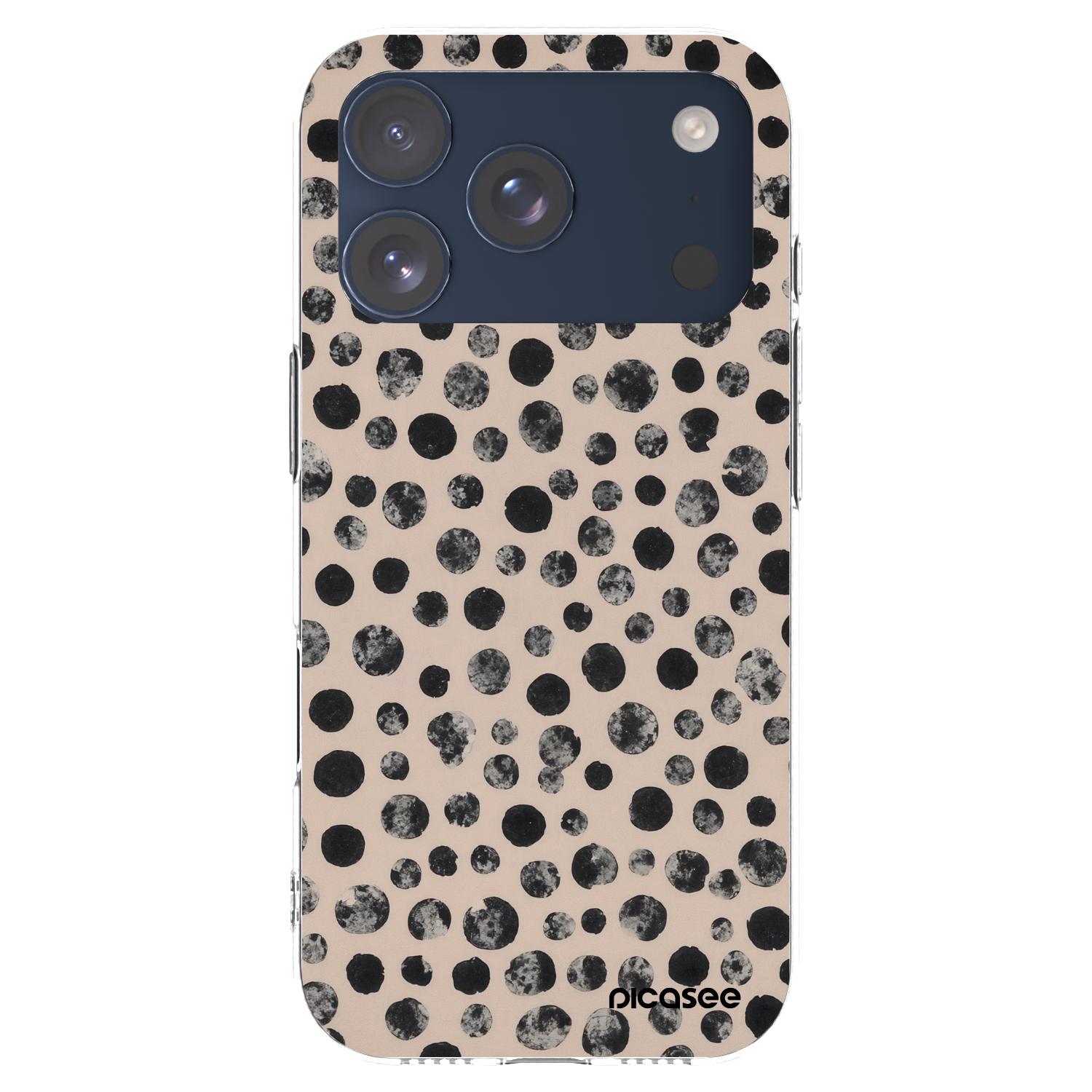 Picasee Apple iPhone 17 Pro Hülle - Transparentes Silikon - Dots