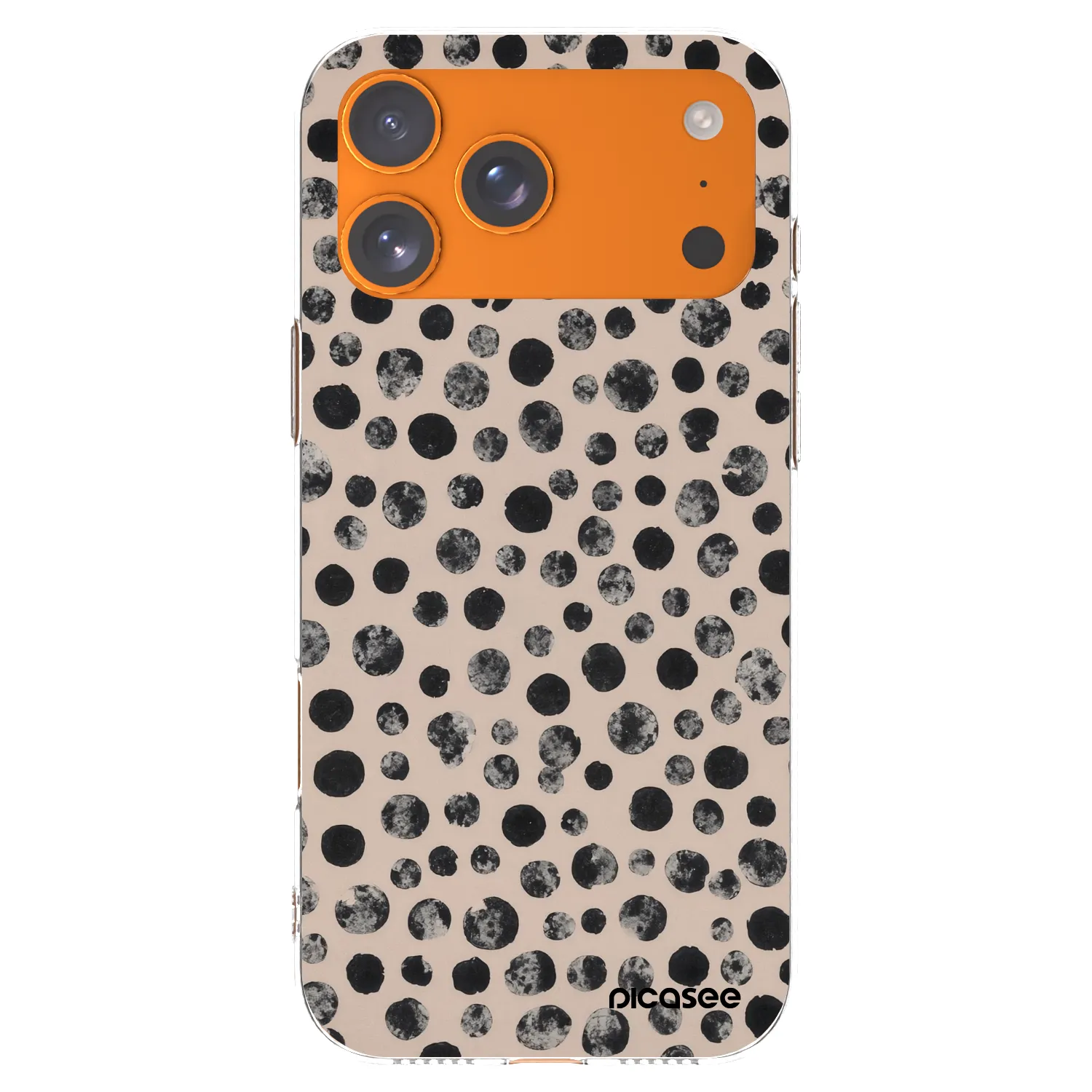 Picasee Apple iPhone 17 Pro Max Hülle - Transparentes Silikon - Dots