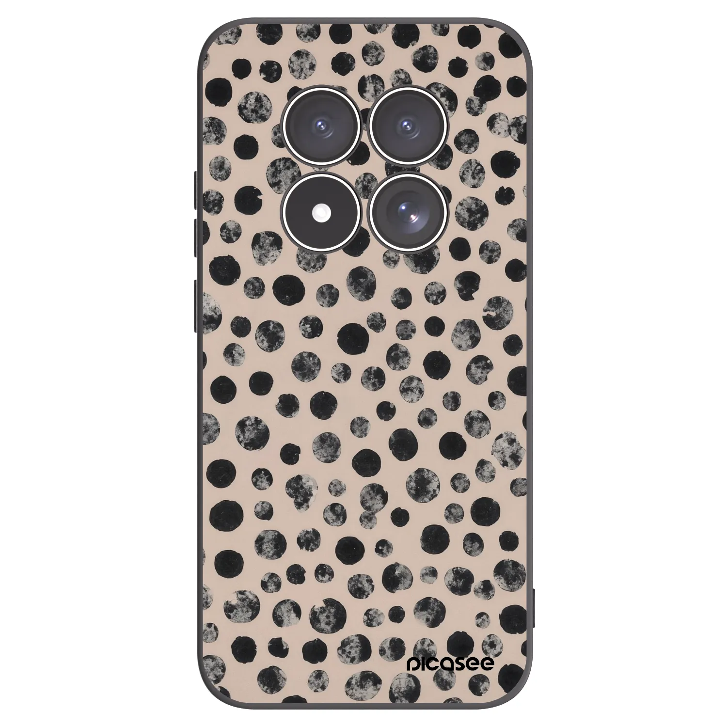 Picasee Xiaomi Redmi Note 15 Pro 4G Hülle - Schwarzes Silikon - Dots