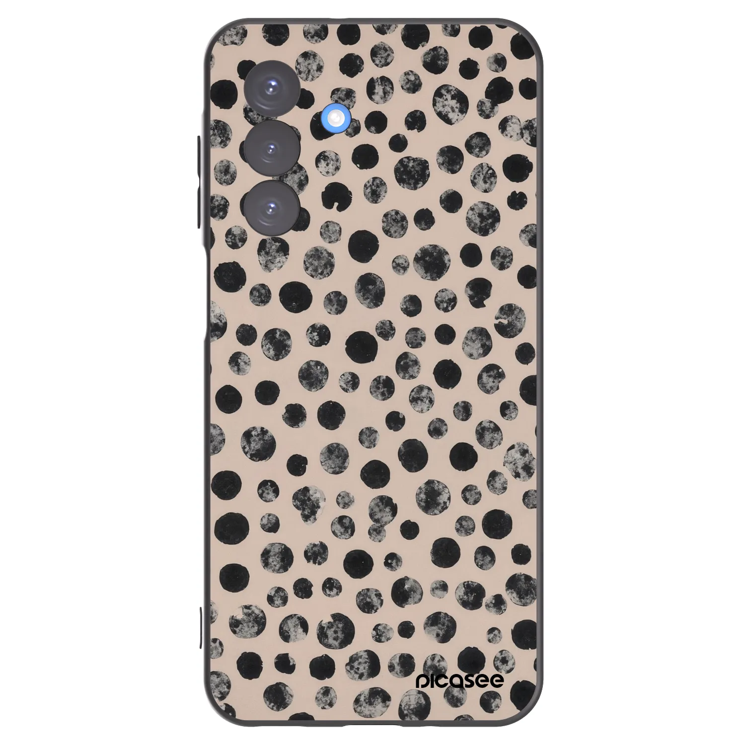 Picasee Samsung Galaxy A17 5G Hülle - Schwarzes Silikon - Dots