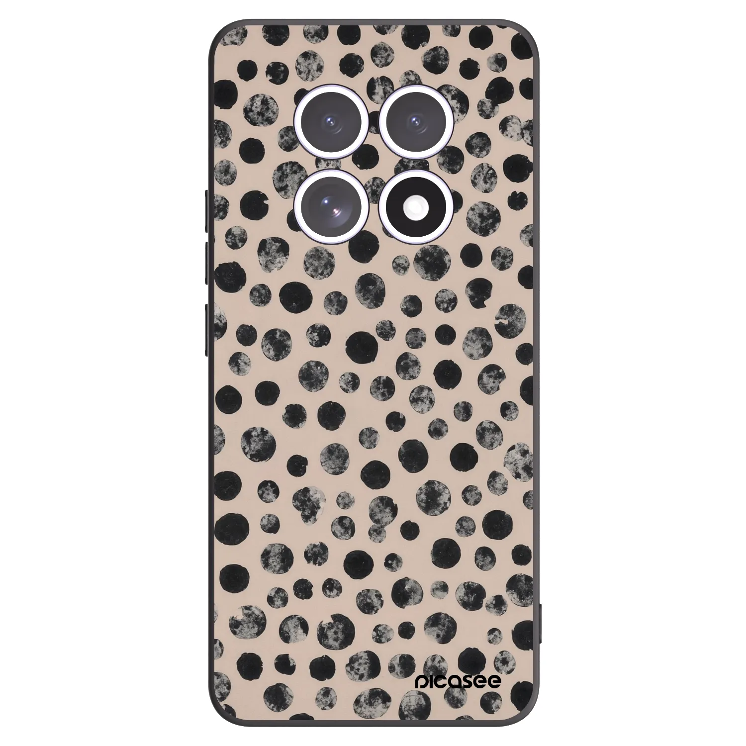 Picasee Xiaomi Redmi Note 15 Hülle - Schwarzes Silikon - Dots