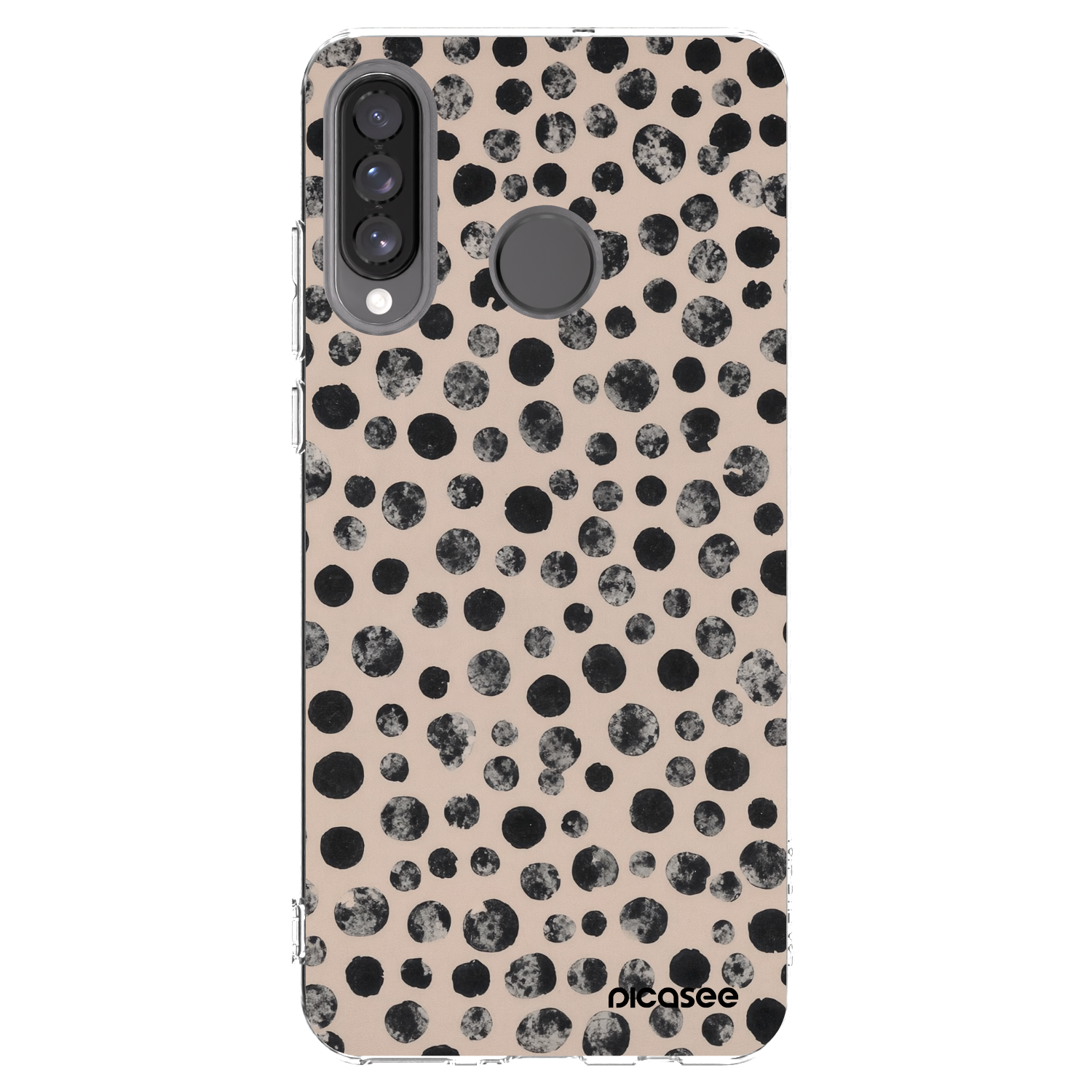 Picasee Huawei P30 Lite Hülle - Transparentes Silikon - Dots