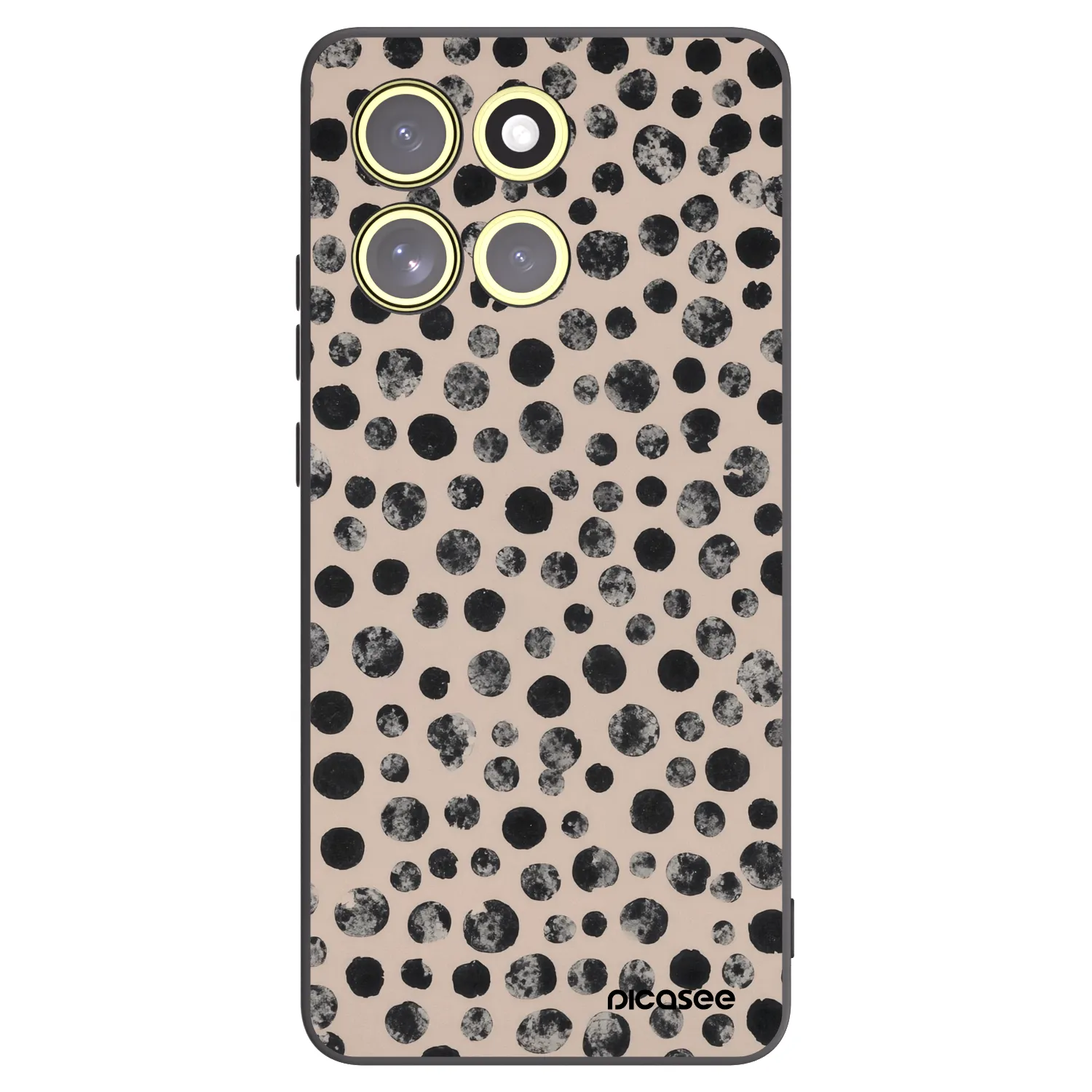 Picasee Motorola Moto G86 Power 5G Hülle - Schwarzes Silikon - Dots