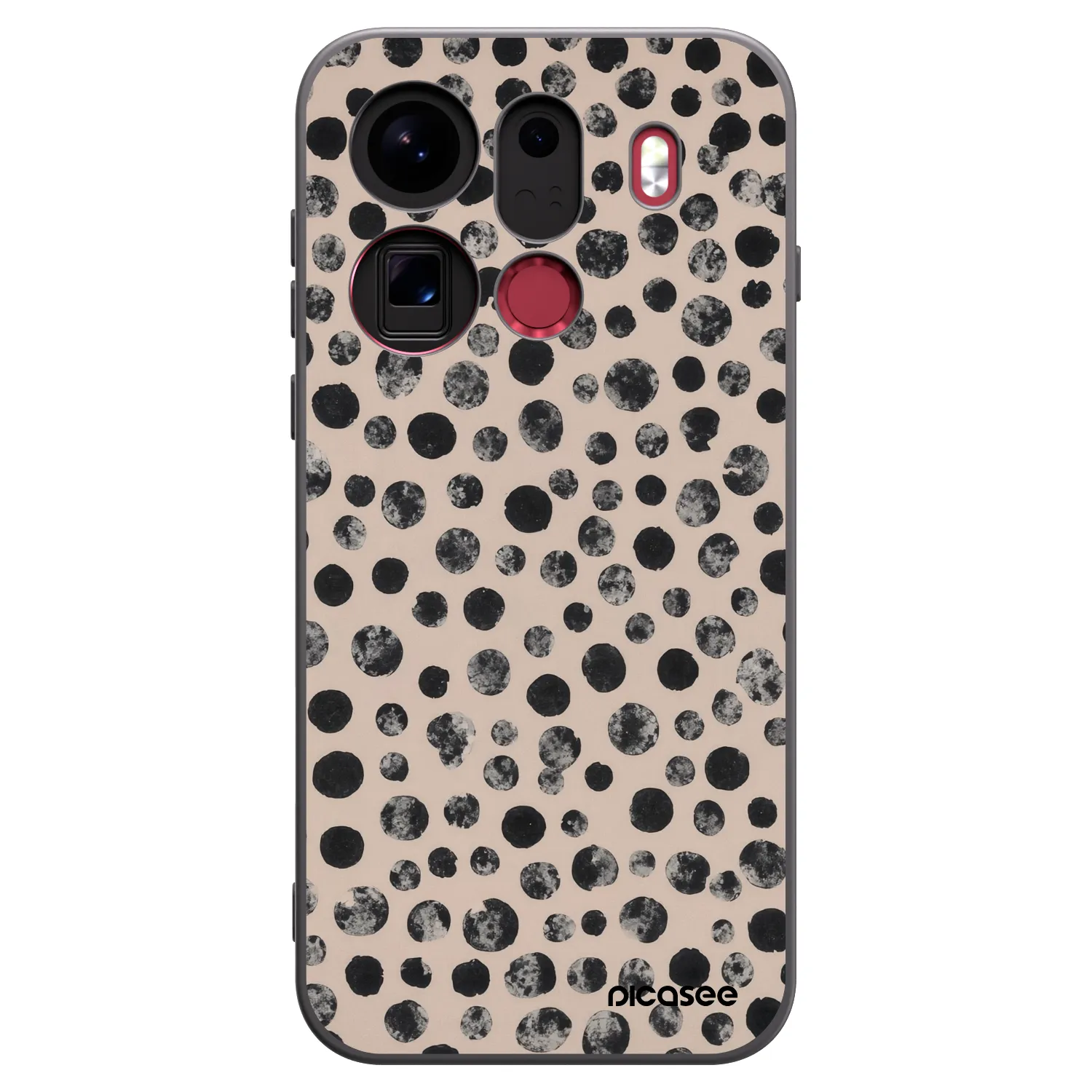 Picasee OPPO Find X9 Pro Hülle - Schwarzes Silikon - Dots