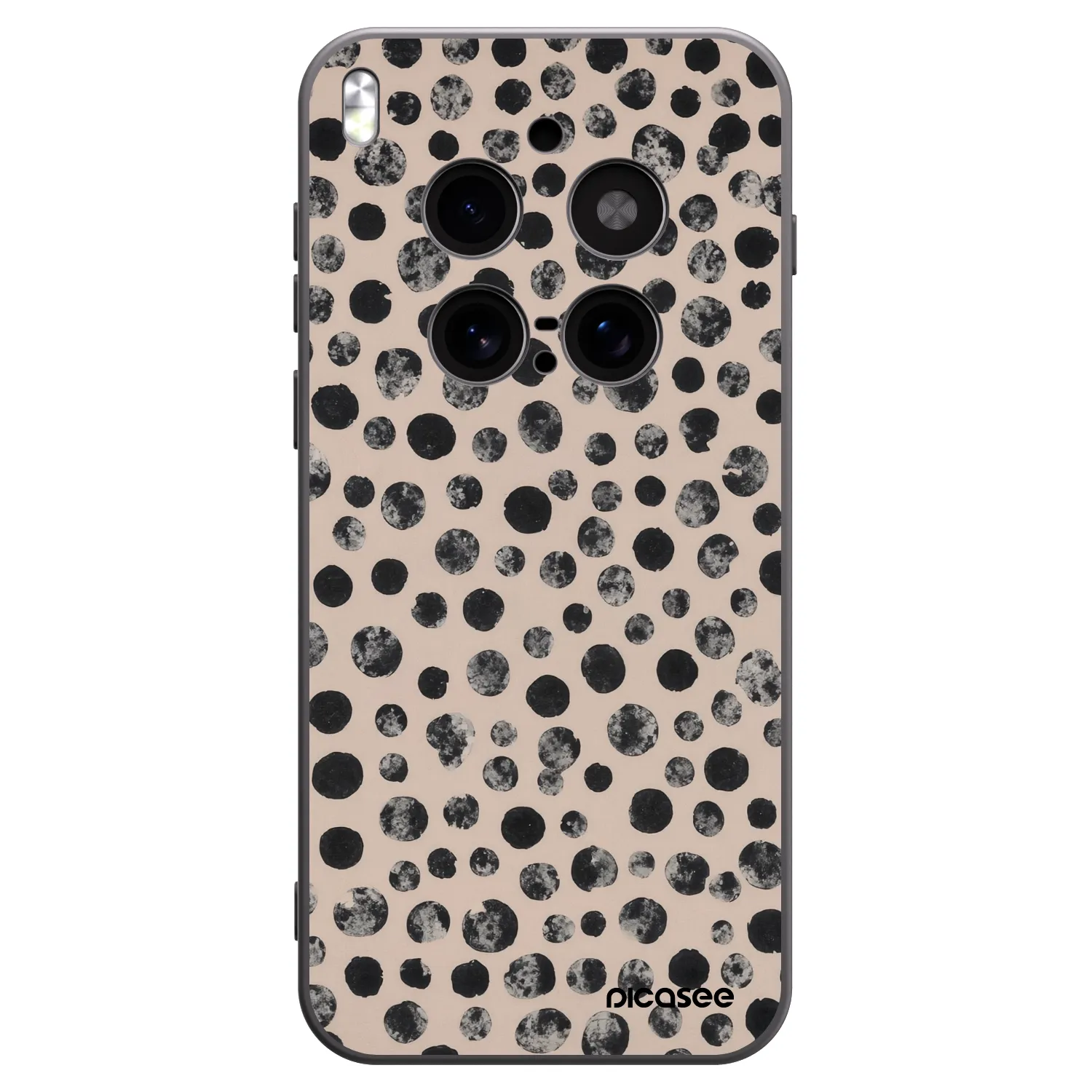 Picasee Vivo X300 Pro Hülle - Schwarzes Silikon - Dots