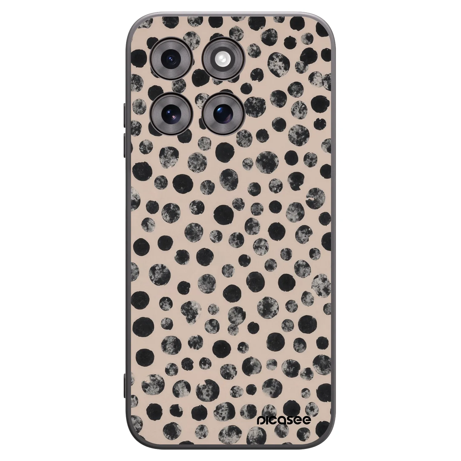 Picasee Motorola Moto G77 Hülle - Schwarzes Silikon - Dots