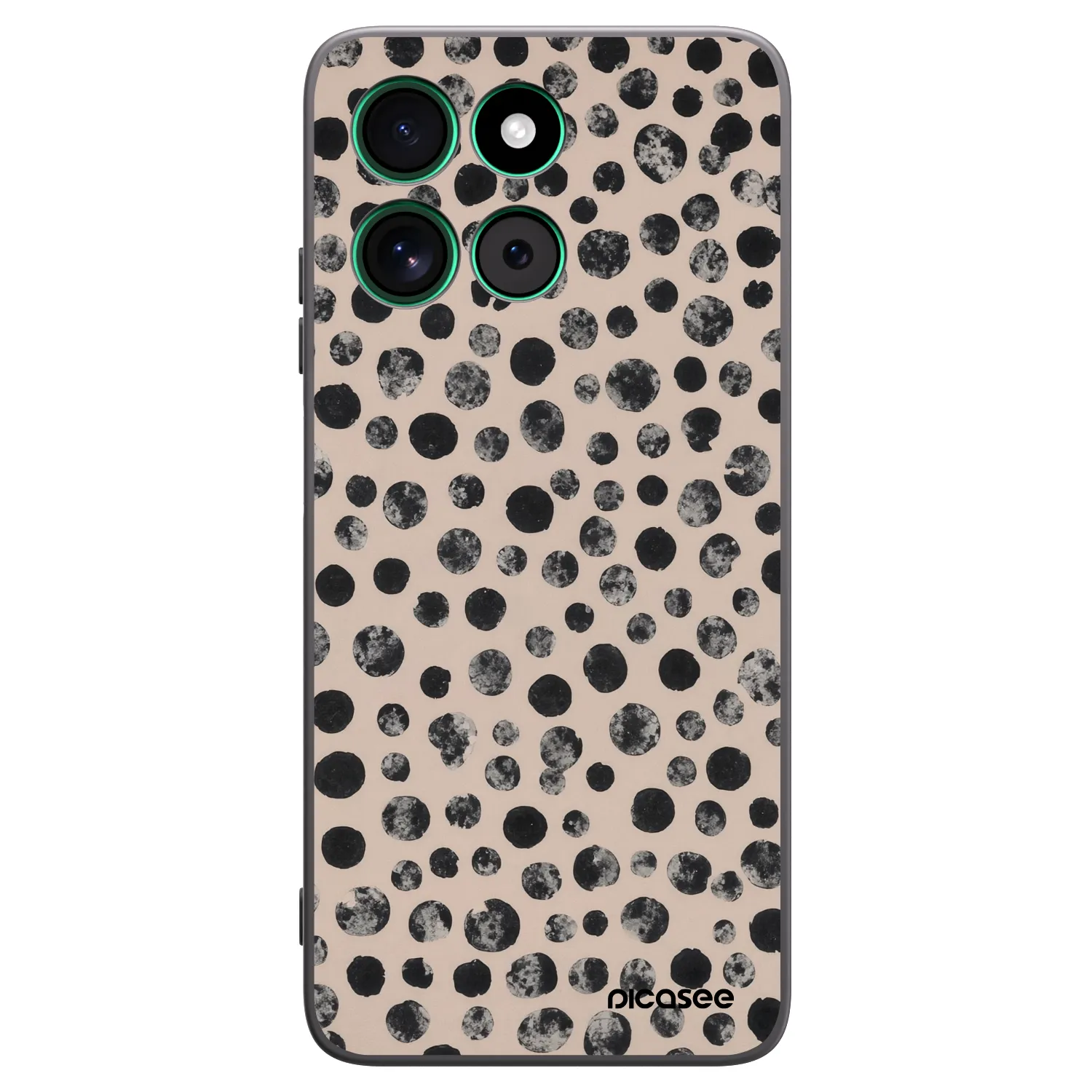 Picasee Motorola Moto G57 Power Hülle - Schwarzes Silikon - Dots