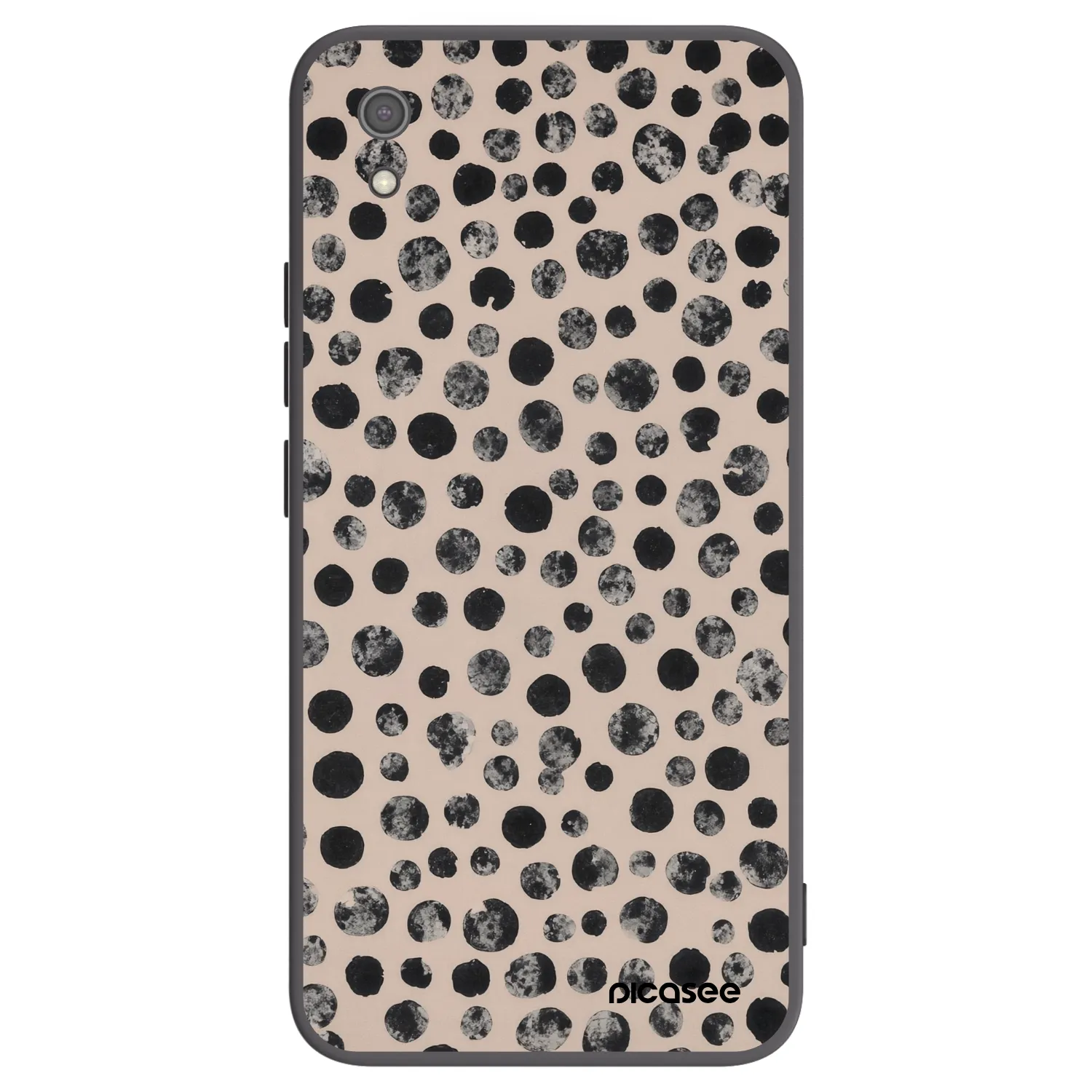 Picasee Xiaomi Redmi 7A Hülle - Schwarzes Silikon - Dots