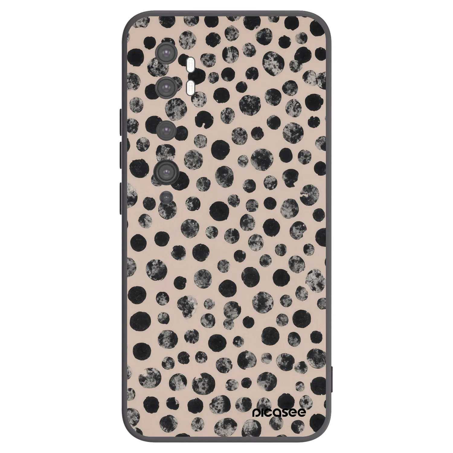 Picasee Xiaomi Mi Note 10 (Pro) Hülle - Schwarzes Silikon - Dots