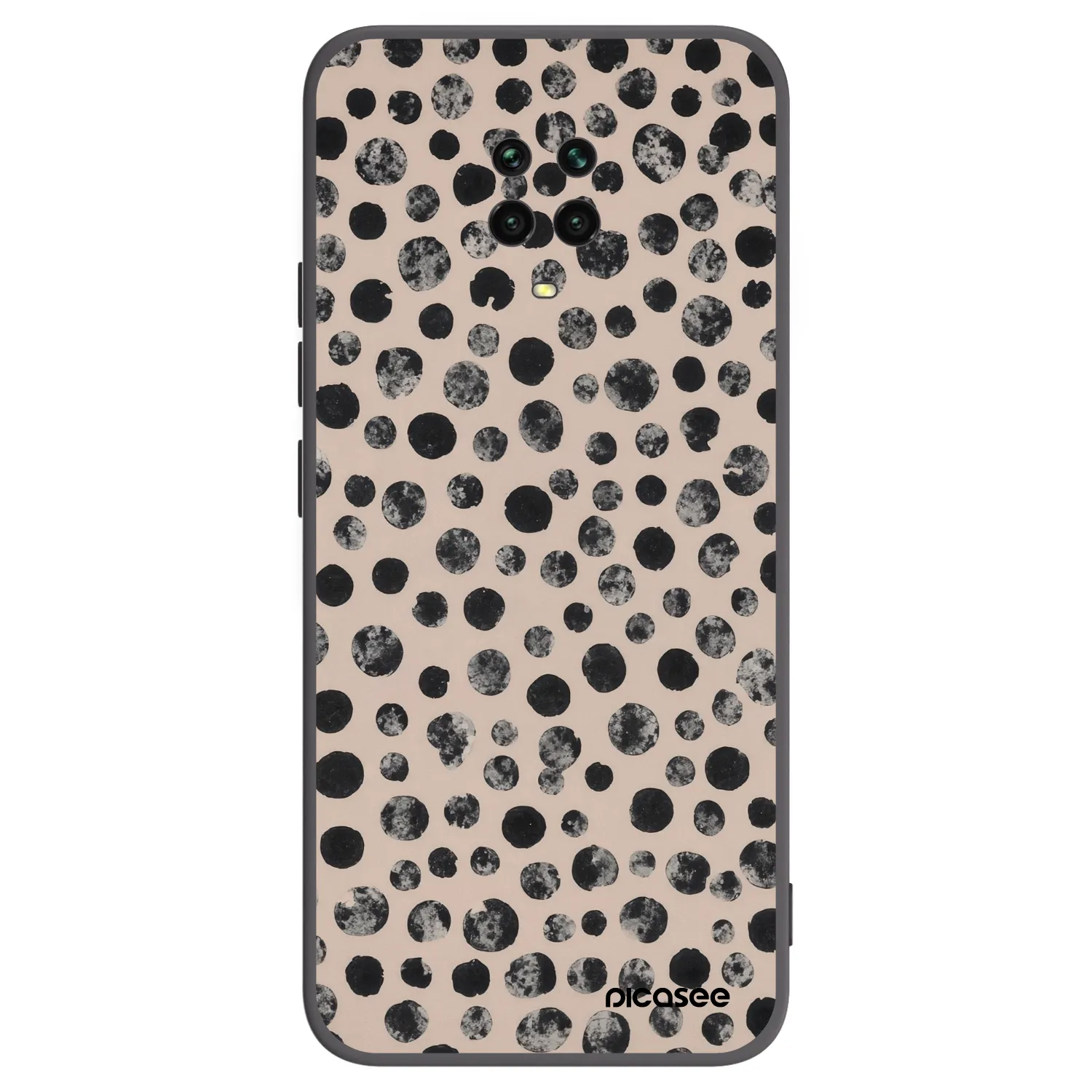Picasee Xiaomi Redmi Note 9 Pro Hülle - Schwarzes Silikon - Dots