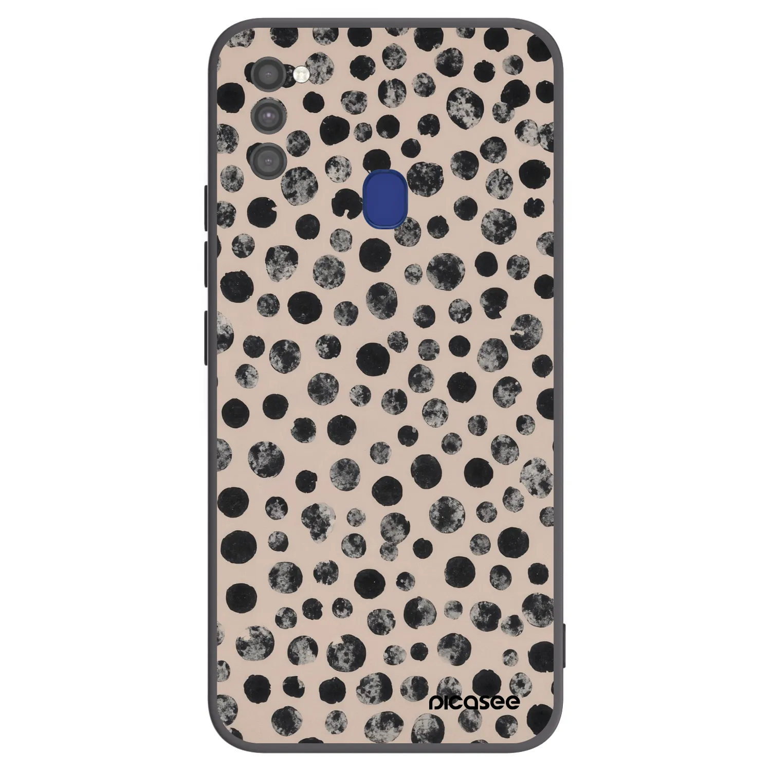 Picasee Samsung Galaxy M21 M215F Hülle - Schwarzes Silikon - Dots