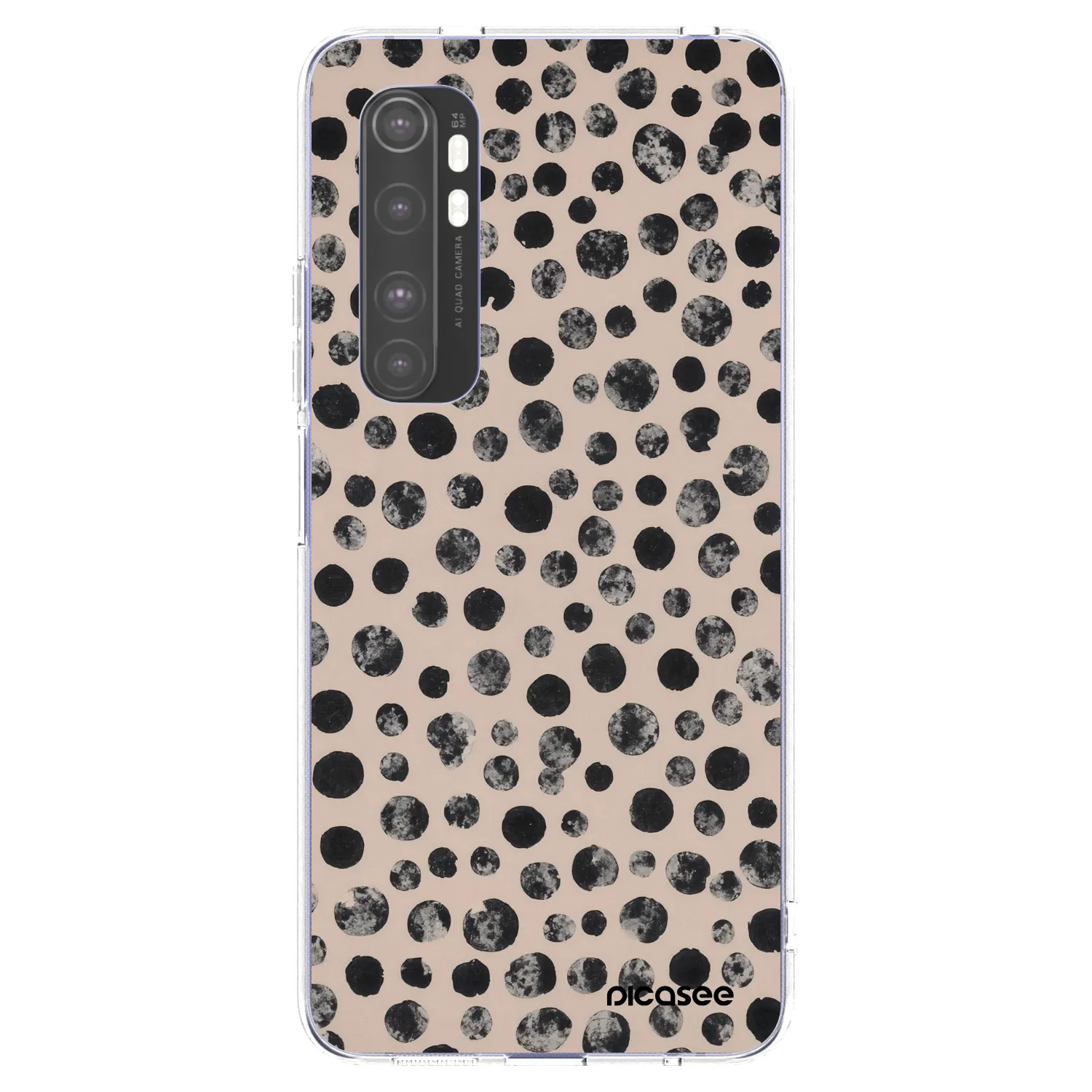 Picasee Xiaomi Mi Note 10 Lite Hülle - Transparentes Silikon - Dots