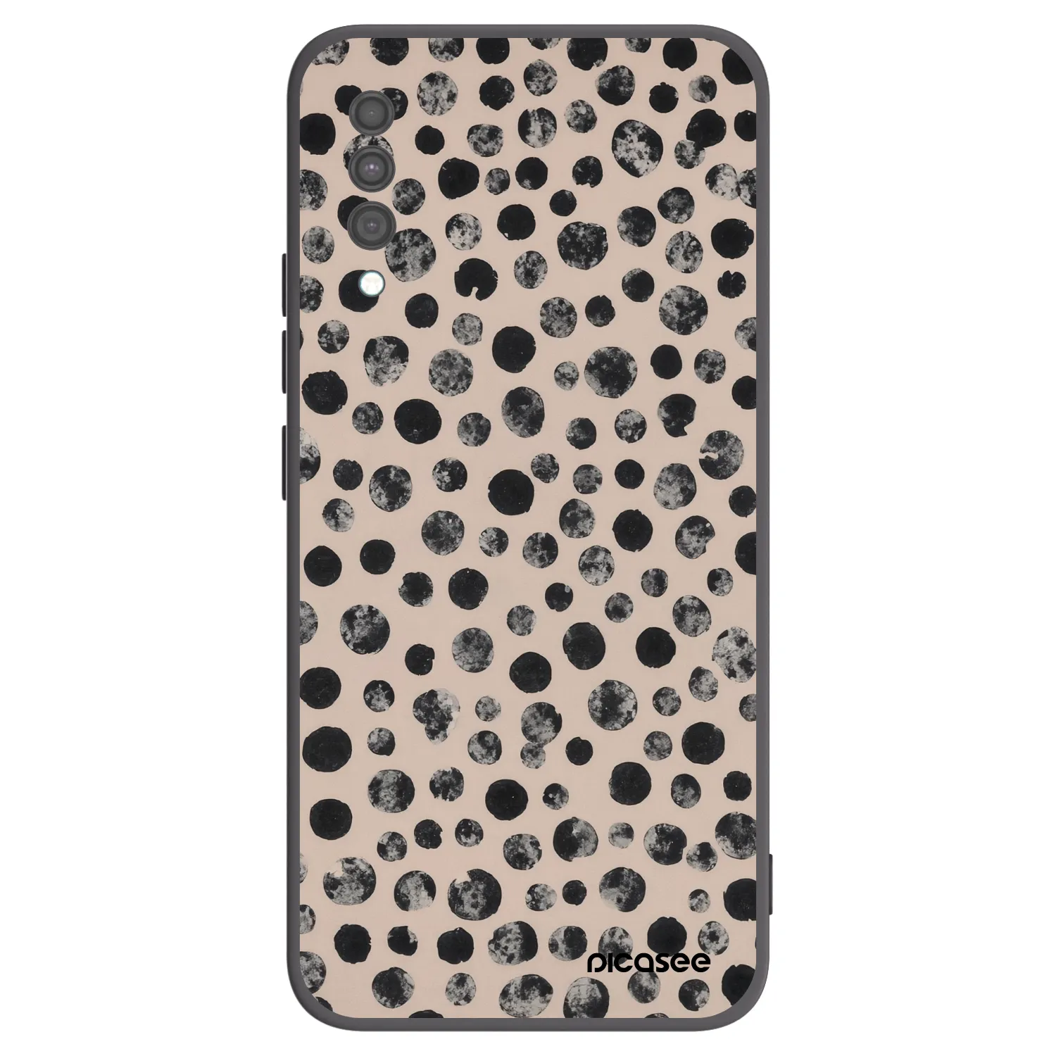 Picasee Samsung Galaxy A30s A307F Hülle - Schwarzes Silikon - Dots