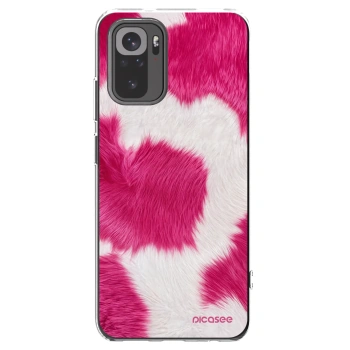 Picasee Xiaomi Redmi Note 10S Hülle - Transparentes Silikon - Pink Moo