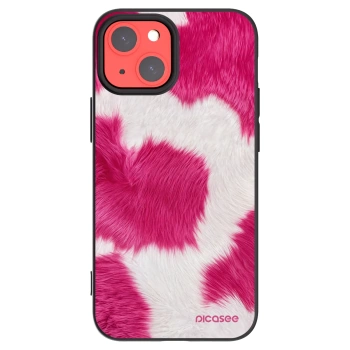 Picasee Apple iPhone 13 mini Hülle - Schwarzes Silikon - Pink Moo