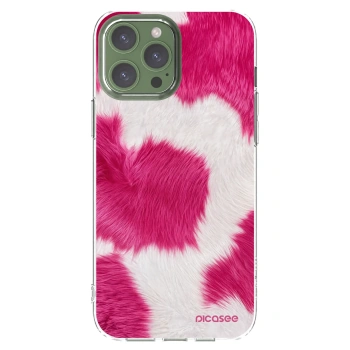 Picasee Apple iPhone 13 Pro Max Hülle - Transparentes Silikon - Pink Moo