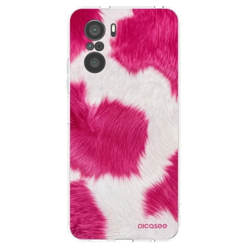 Picasee Xiaomi Poco F3 Hülle - Transparentes Silikon - Pink Moo