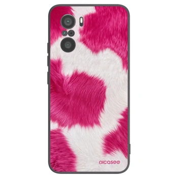 Picasee Xiaomi Poco F3 Hülle - Schwarzes Silikon - Pink Moo