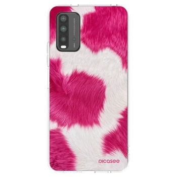 Picasee Xiaomi Redmi 9T Hülle - Transparentes Silikon - Pink Moo