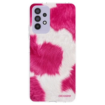 Picasee Samsung Galaxy A32 4G SM-A325F Hülle - Transparentes Silikon - Pink Moo