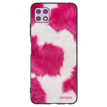 Picasee Samsung Galaxy A22 A226B 5G Hülle - Schwarzes Silikon - Pink Moo
